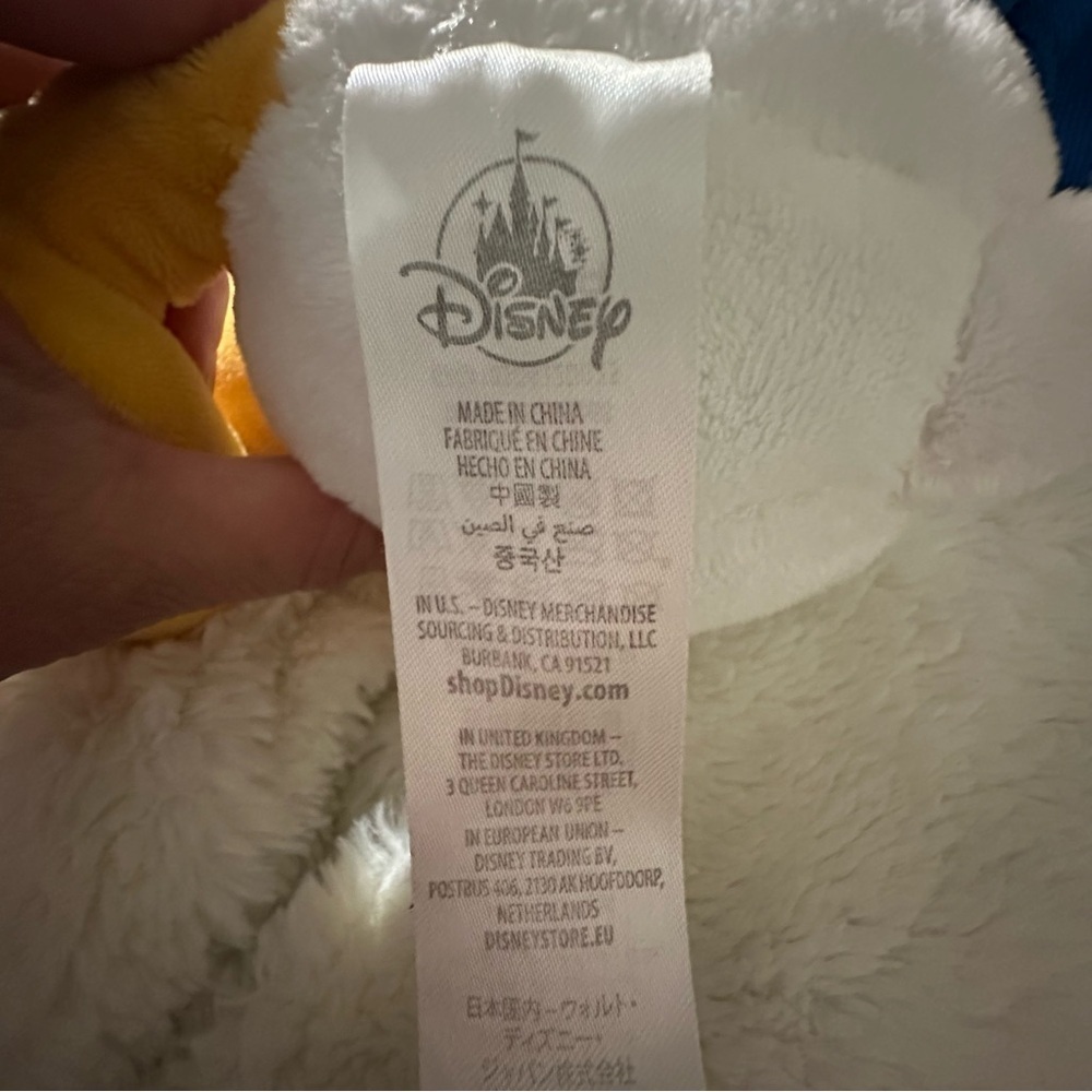Disney Donald Duck Stuffed Animal - Blue and Yellow - Picture 3 of 3